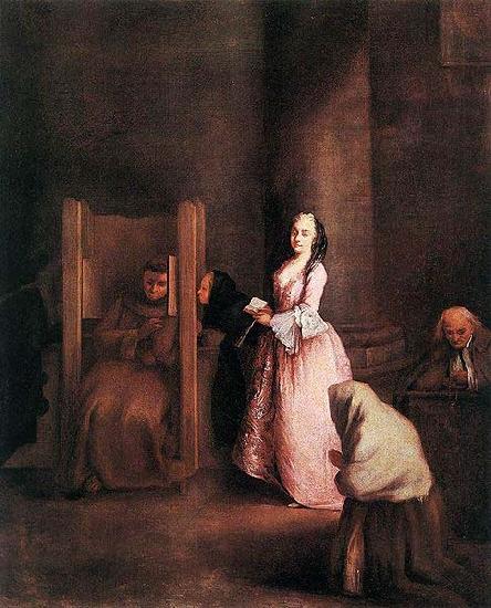 Pietro Longhi The Confession Germany oil painting art